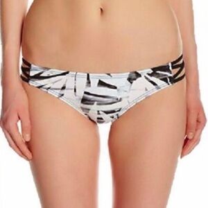 🆕 Reef Desert Palm Retro strappy bikini bottoms black white neutral